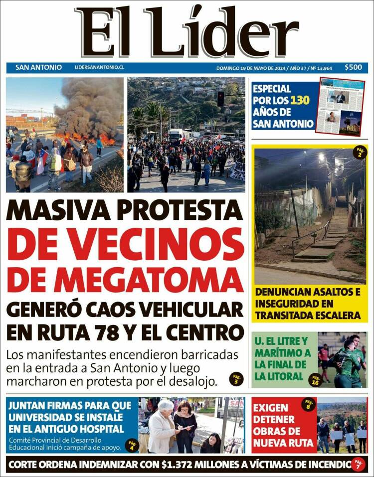 Portada de Lider de San Antonio (Chile)