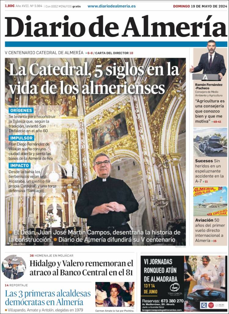 Portada de Diario de Almería (España)