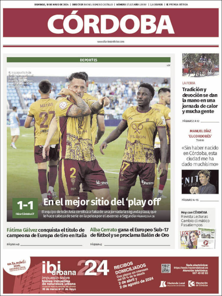 Portada de Diario de Córdoba (España)