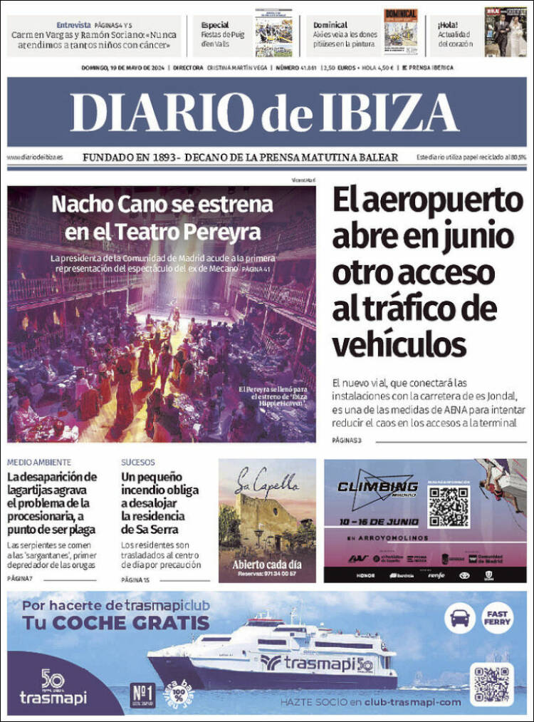 Portada de Diario de Ibiza (España)