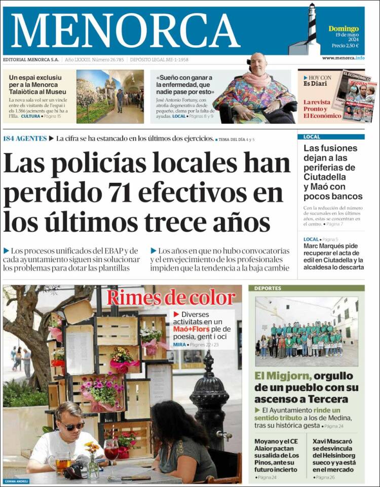 Portada de Menorca - Diario Insular (España)