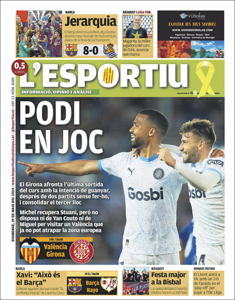 Portada de L'Esportiu : Girona (España)