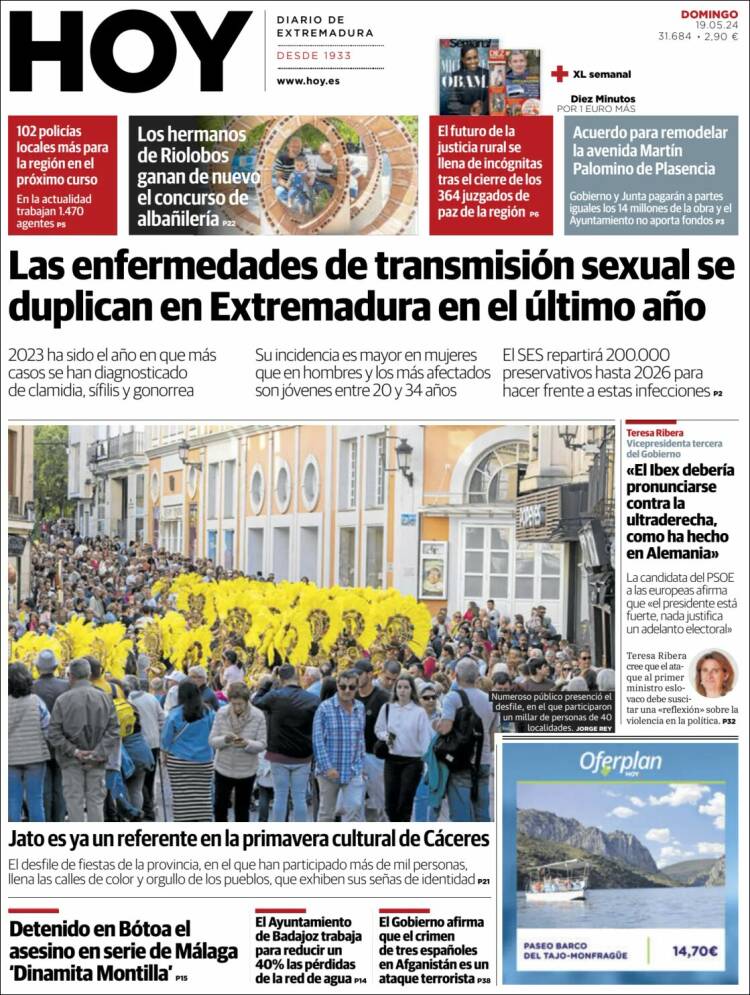 Portada de Hoy - Badajoz (España)