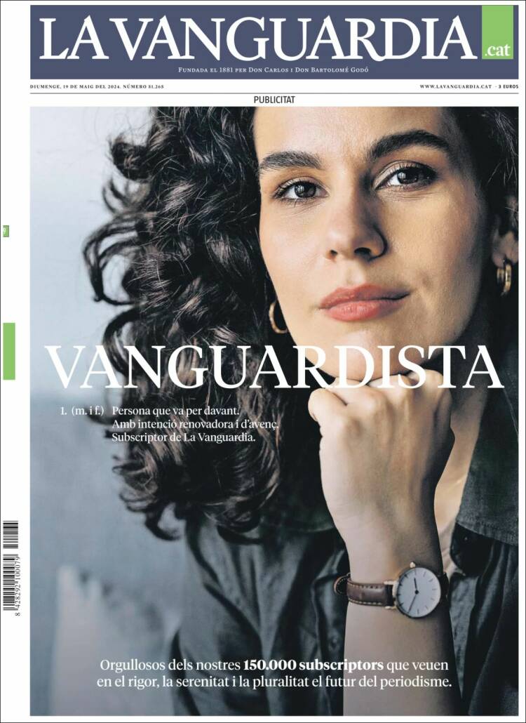 Portada de La Vanguardia (España)