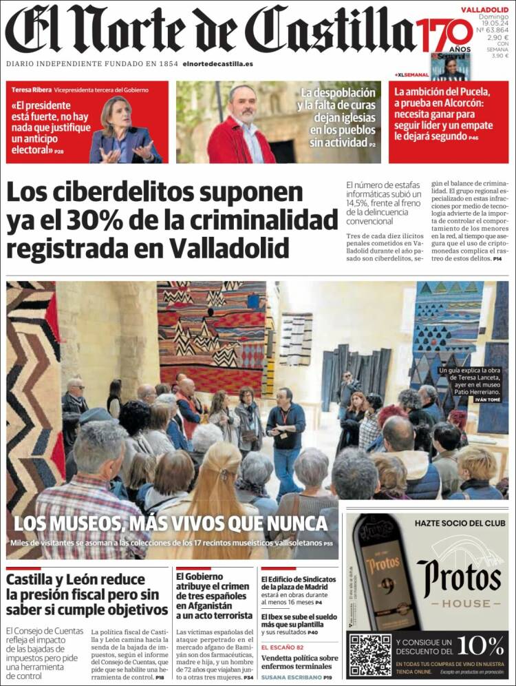 Portada de Norte de Castilla - Valladolid (España)