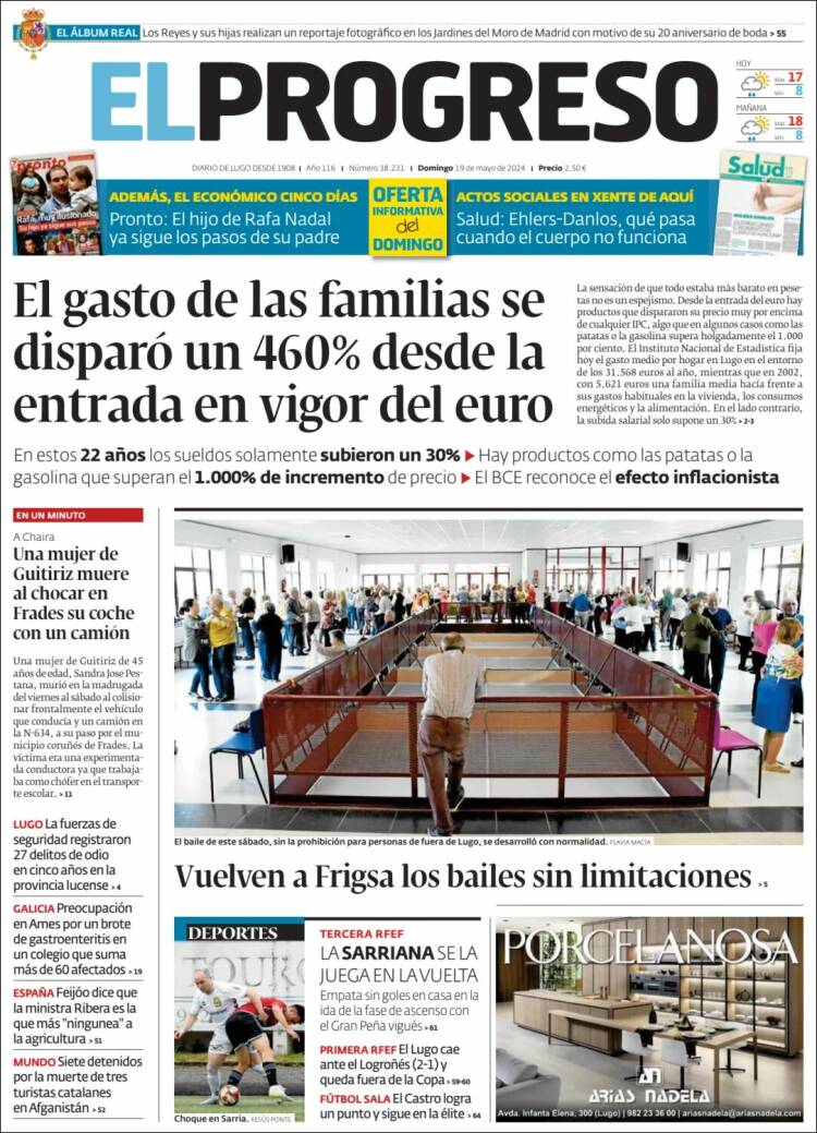 Portada de El Progreso (España)