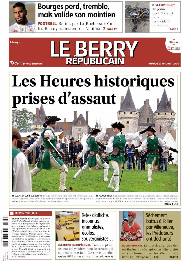 Portada de Berry Republicain (Francia)