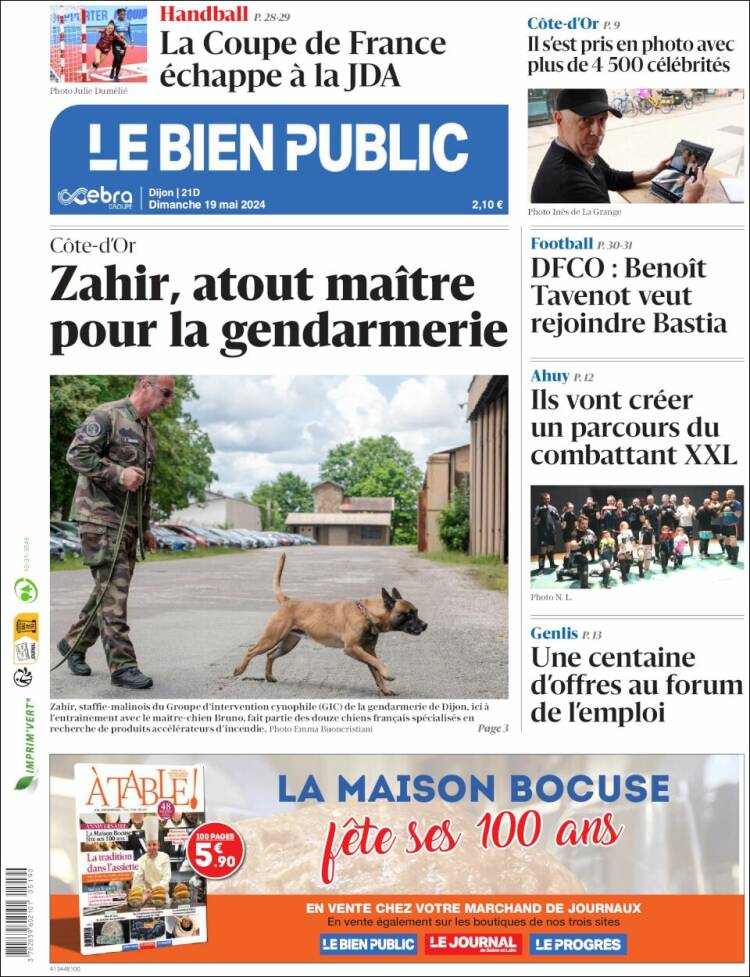 Portada de Le Bien Public (Francia)