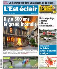 Portada de L'Est Eclair (Francia)