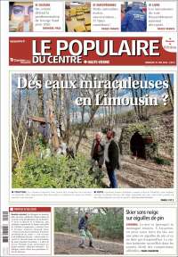 Portada de Le Populaire du Centre (Francia)