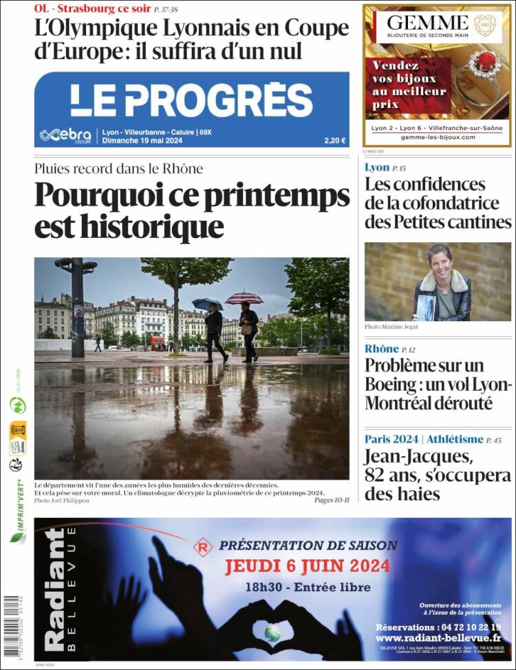 Portada de Progres de Fecamp (Francia)
