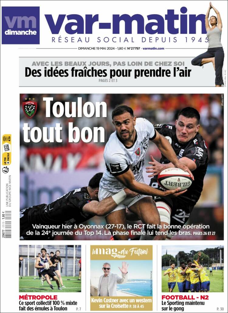 Portada de Var-Matin (Francia)
