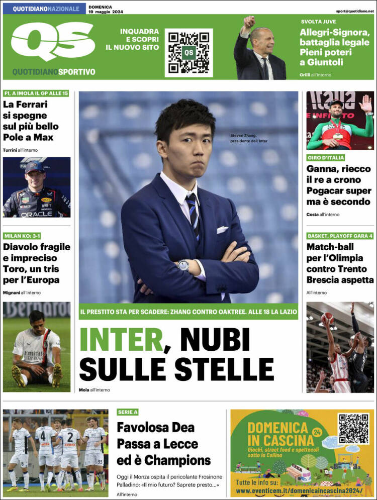 Portada de Quotidiano Sportivo (Italia)