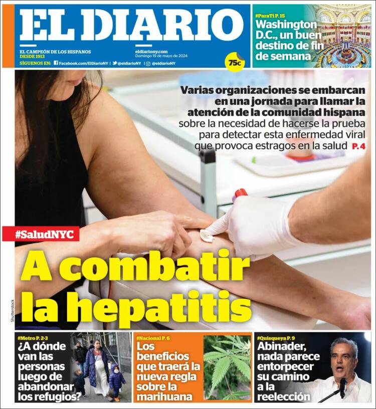 Portada de El Diario NY (USA)