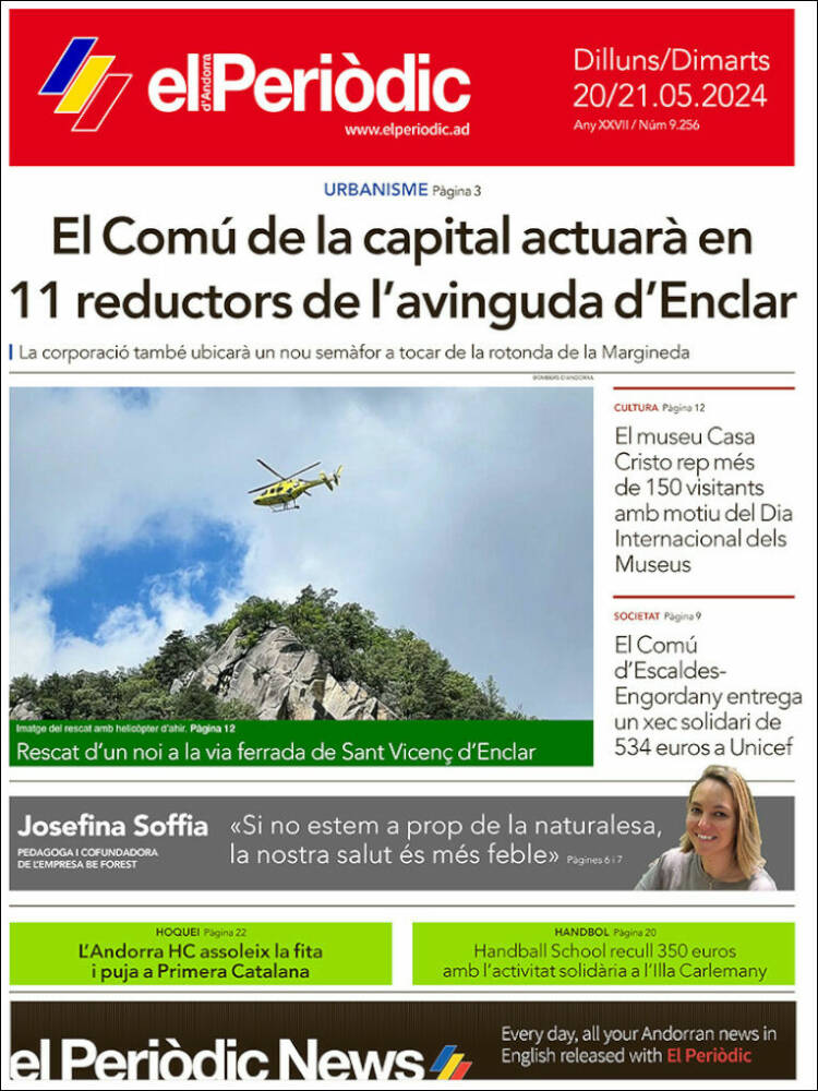 Portada de El Periòdic d'Andorra (Andorra)