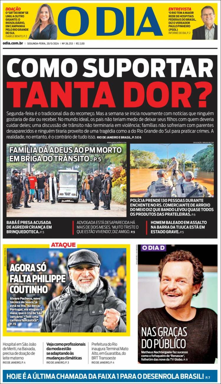Portada de O Dia (Brasil)