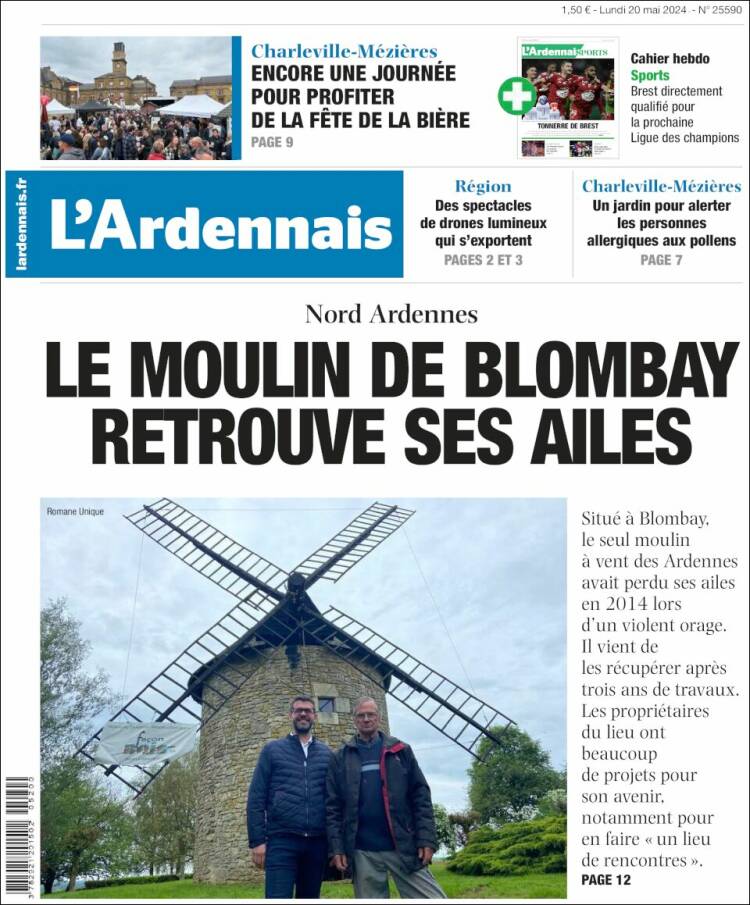 Portada de L'Ardenais (Francia)