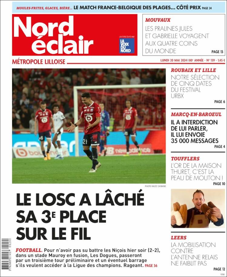 Portada de Nord Éclair (Francia)