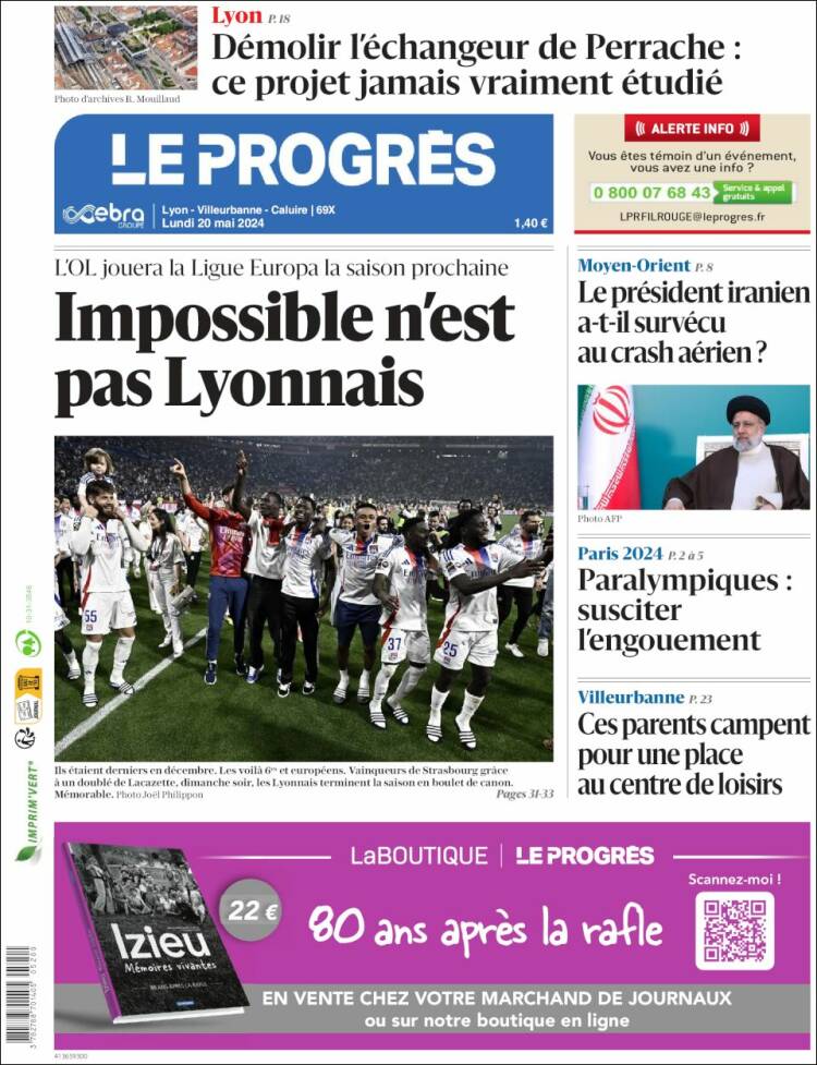 Portada de Progres de Fecamp (Francia)