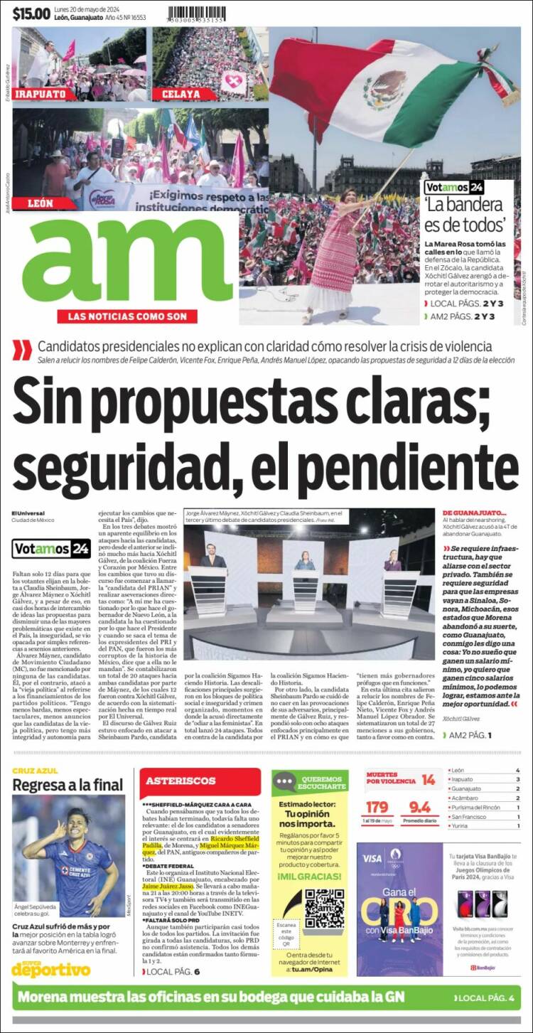 Portada de Al Día A.M. (México)