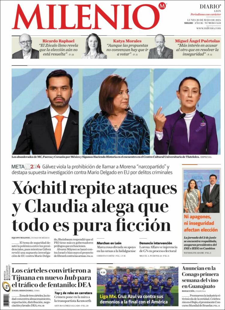 Portada de Milenio de León (México)