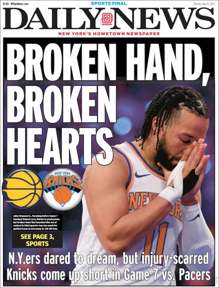 Portada de Daily News - New York (USA)