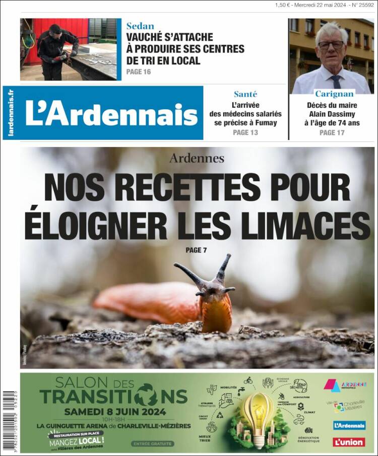 Portada de L'Ardenais (Francia)
