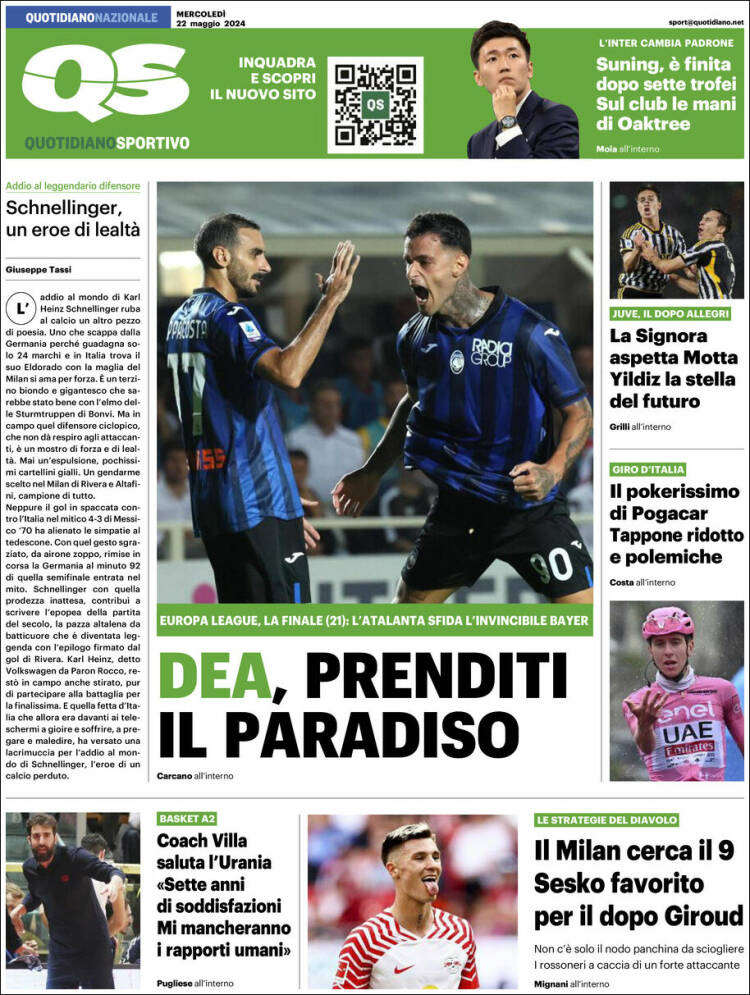 Portada de Quotidiano Sportivo (Italia)