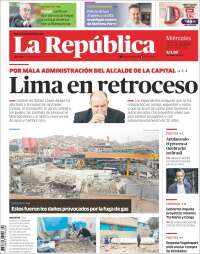 Portada de La Republica (Perú)
