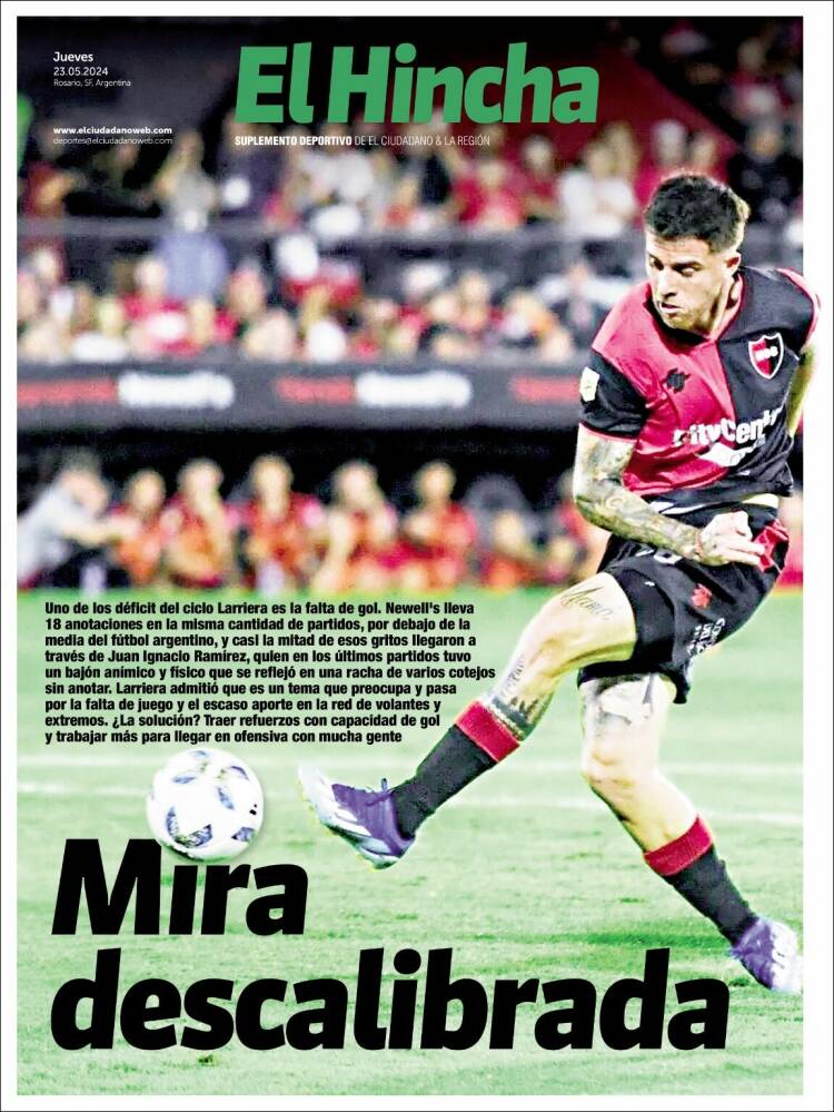 Portada de El Hincha (Argentina)