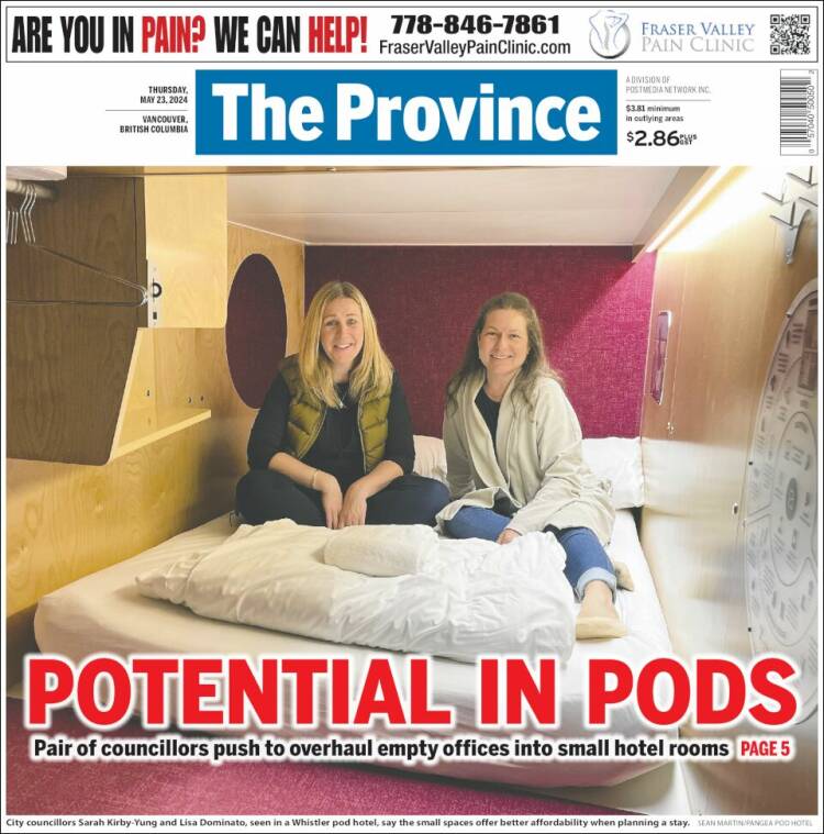 Portada de The Province (Canadá)