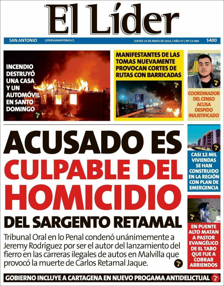 Portada de Lider de San Antonio (Chile)