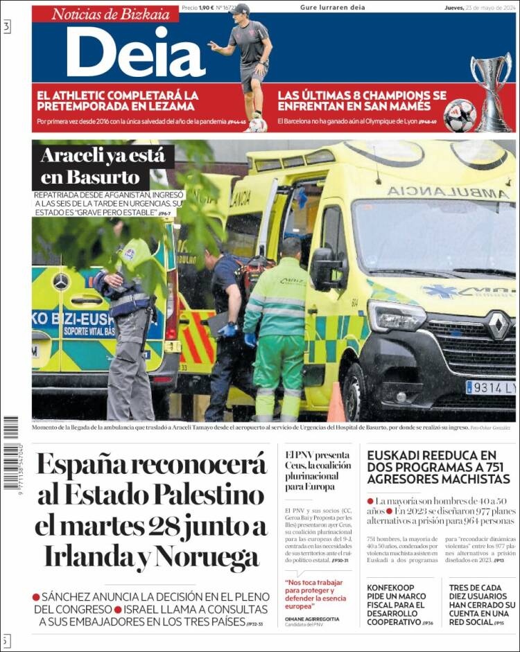 Portada de Deia (España)