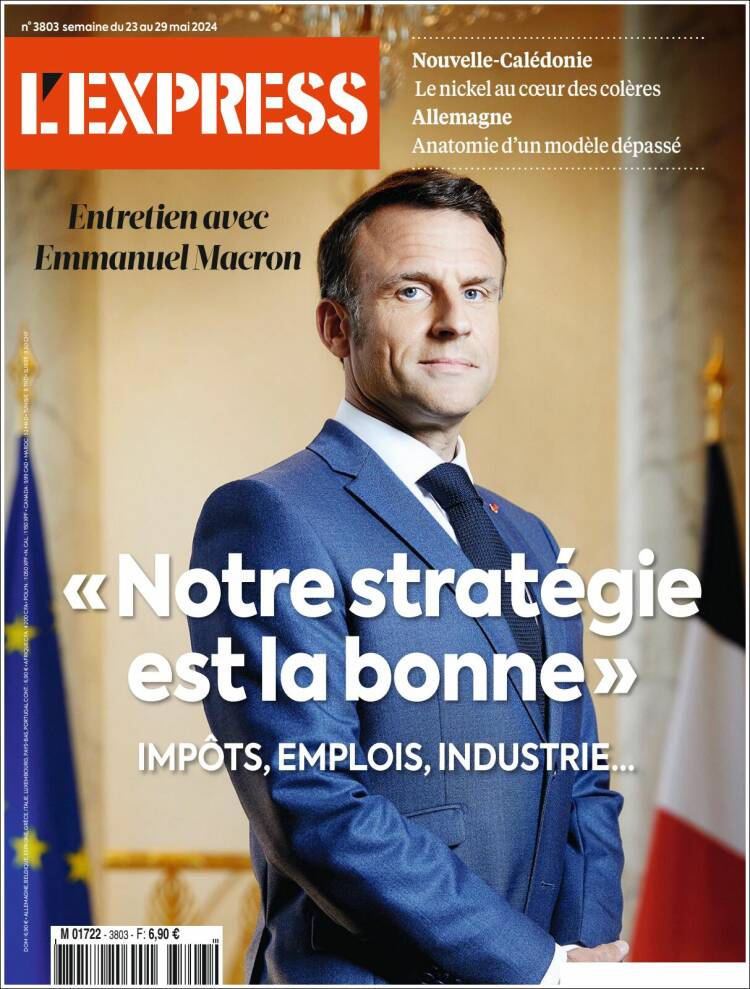 Portada de L'Express (Francia)