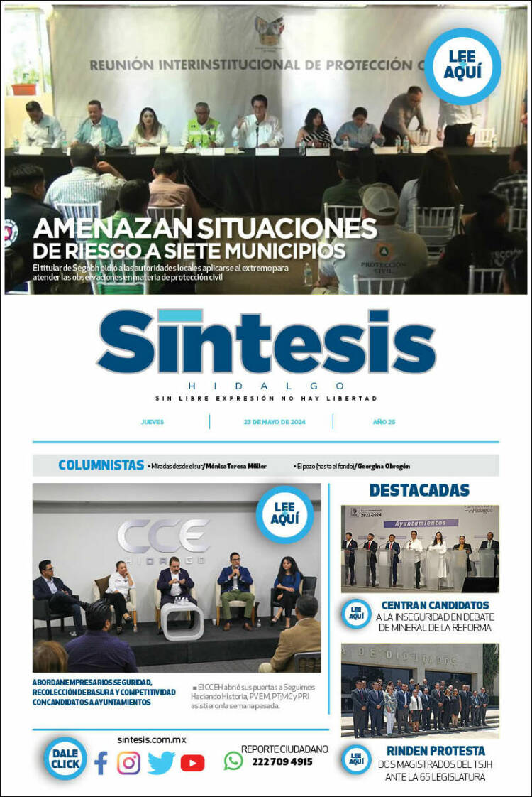Portada de Sistesis - Hidalgo (M&eacute;xico)