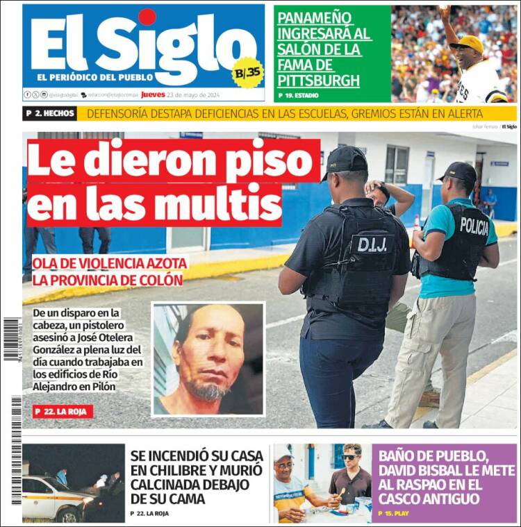 Portada de El Siglo (Panam&aacute;)