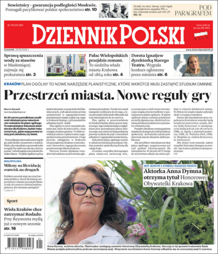 Portada de Dziennik (Polonia)