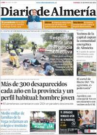 Portada de Diario de Almería (España)