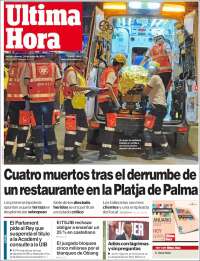 Portada de Última Hora (España)