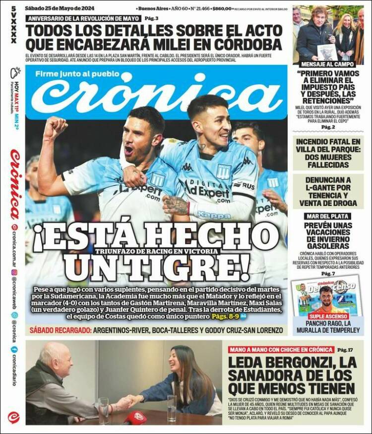 Portada de La Voz del Chaco (Argentina)