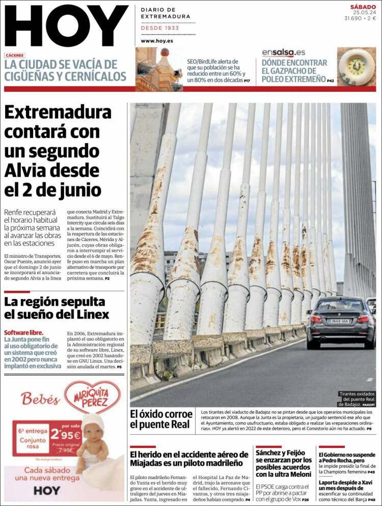 Portada de Hoy - Caceres (España)