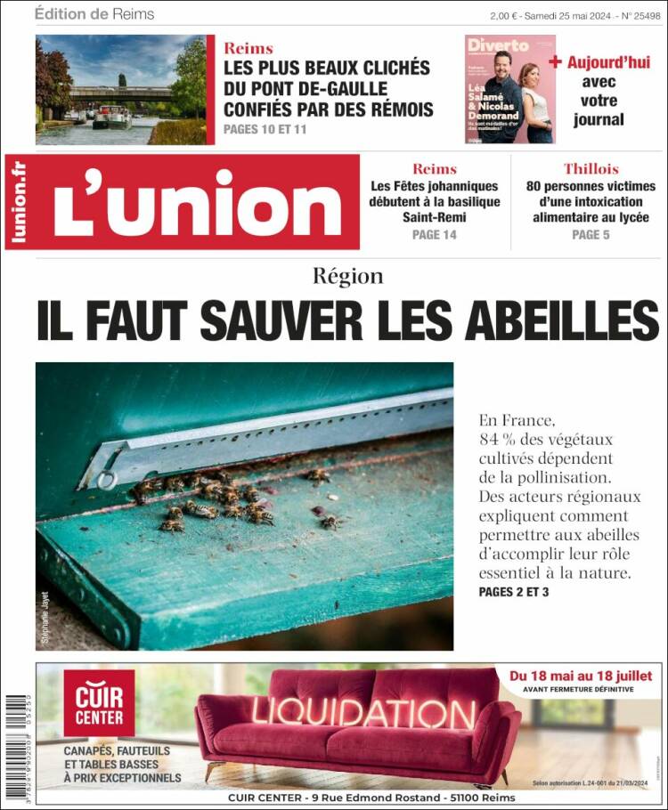 Portada de L'Union (Francia)