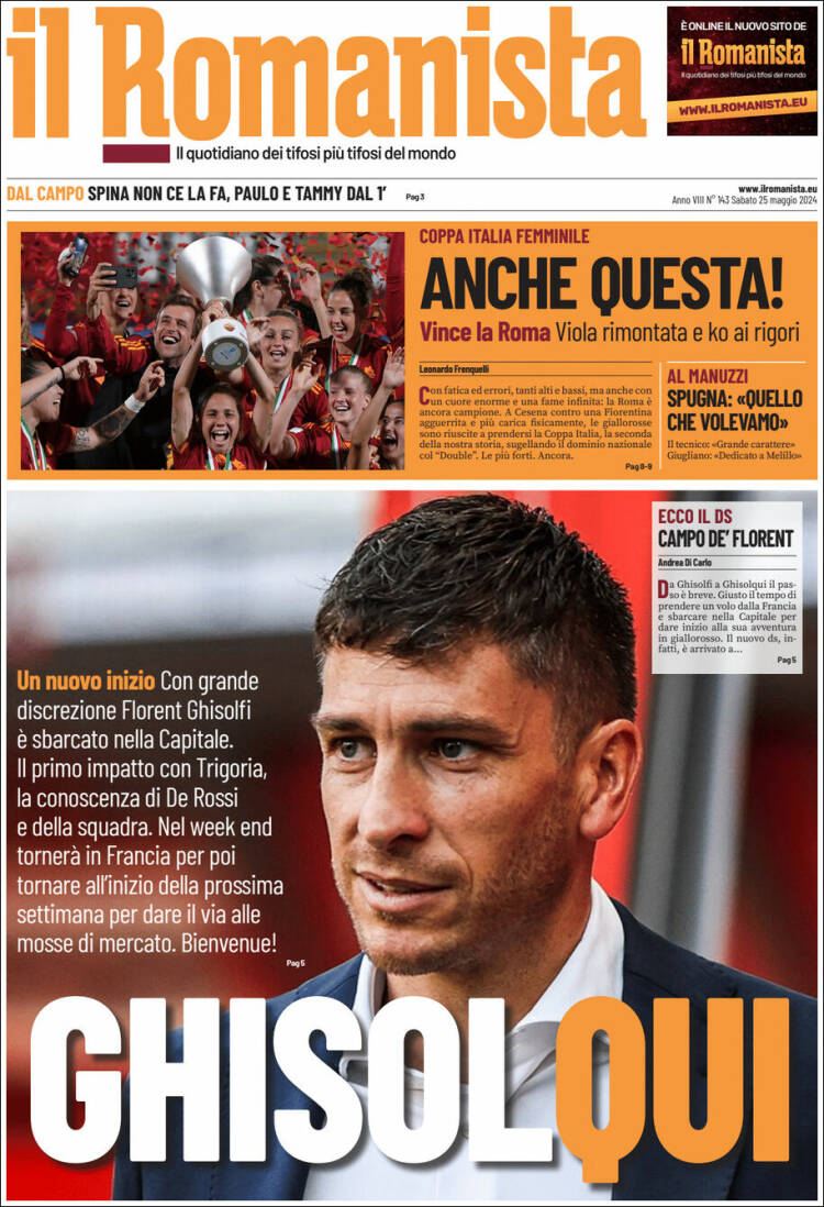 Portada de Romanista (Italia)