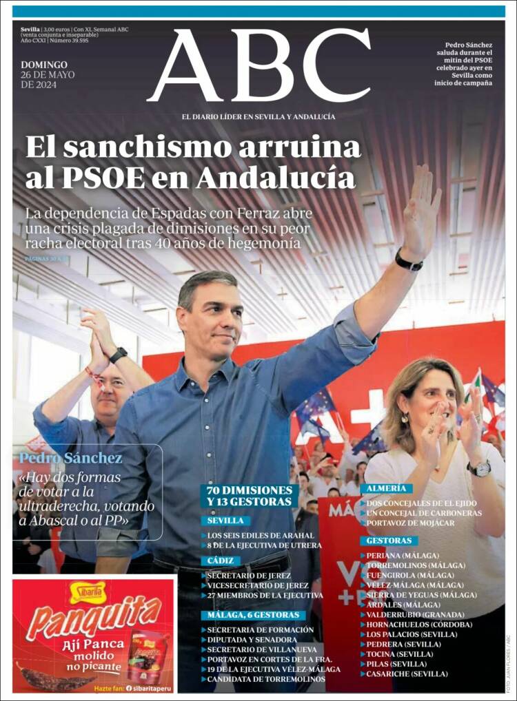 Portada de ABC - Sevilla (España)