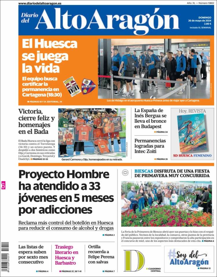 Portada de Diario del AltoAragón (España)