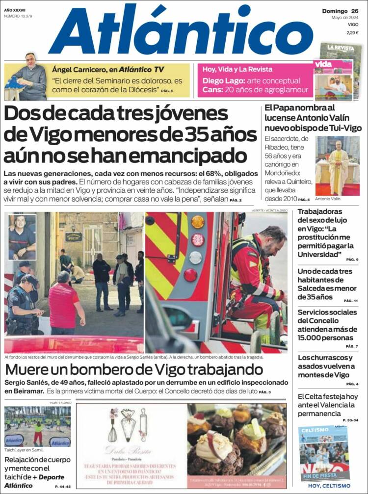 Portada de Atlántico Diario (España)