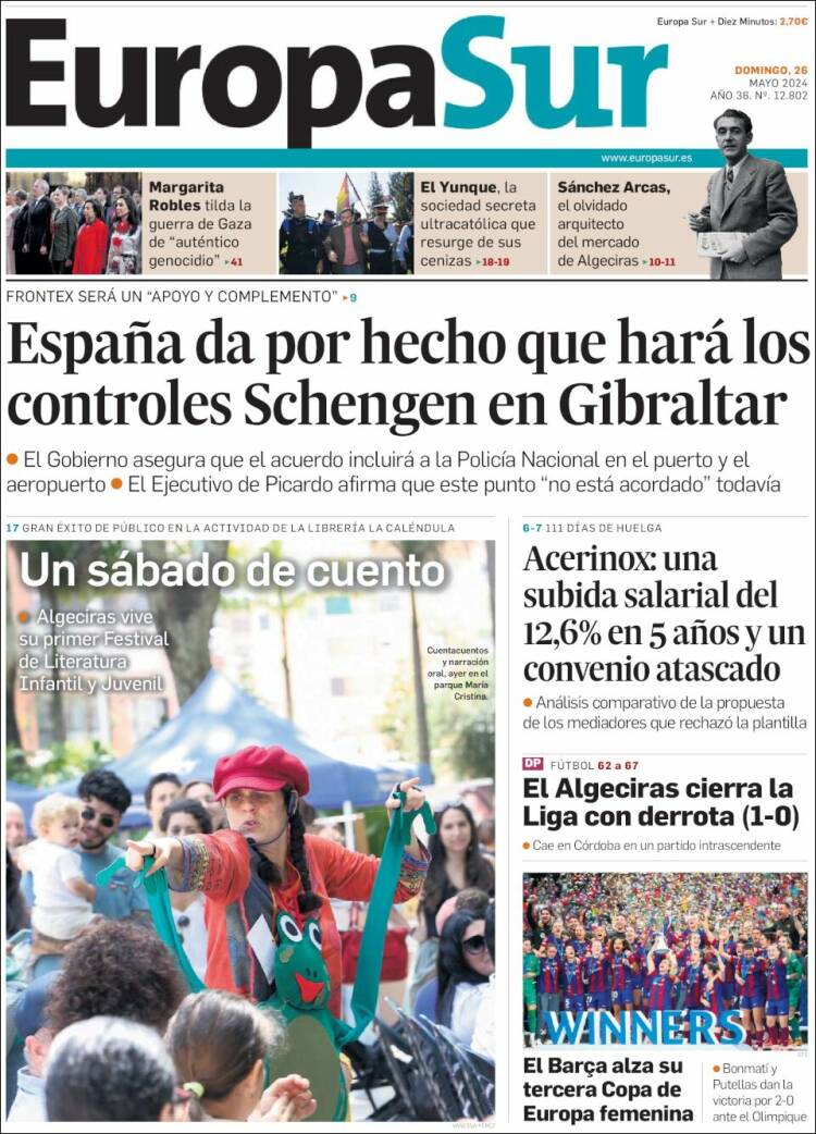 Portada de Europa Sur (España)