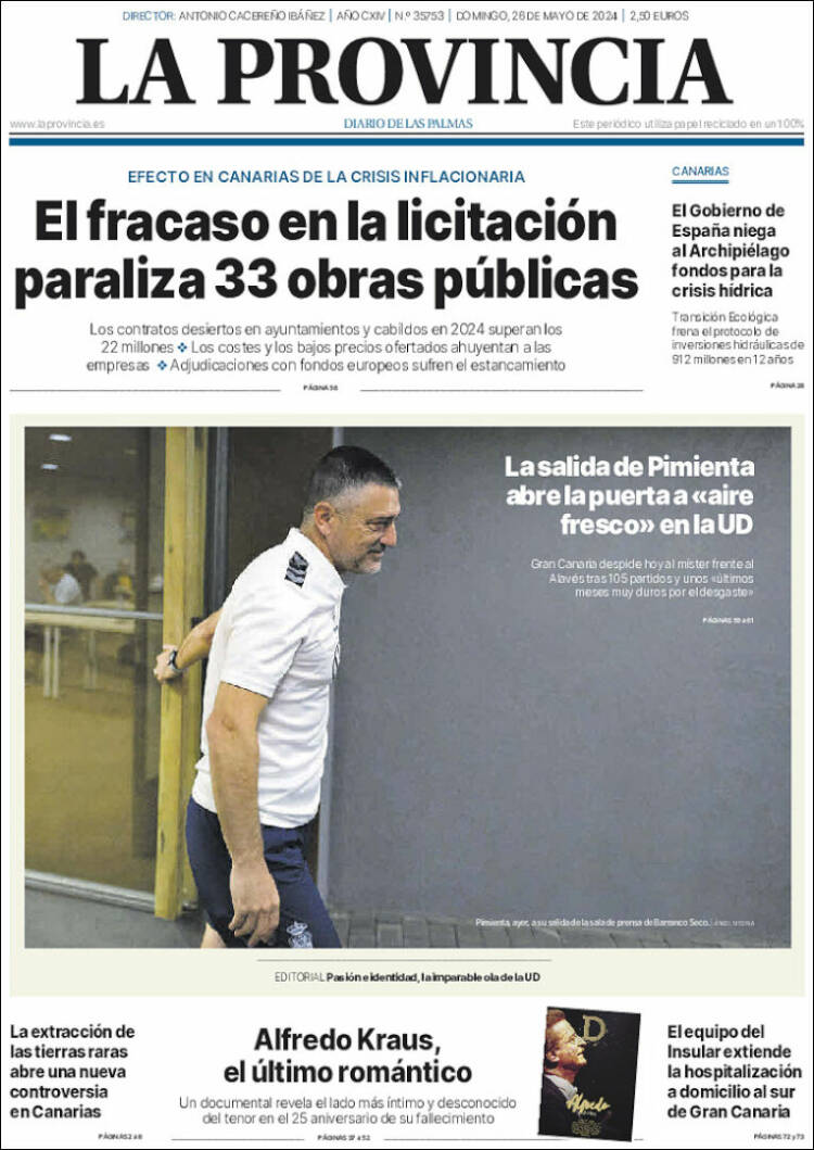 Portada de La Provincia (España)