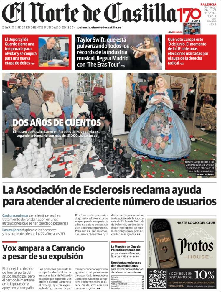 Portada de Norte de Castilla - Palencia (España)