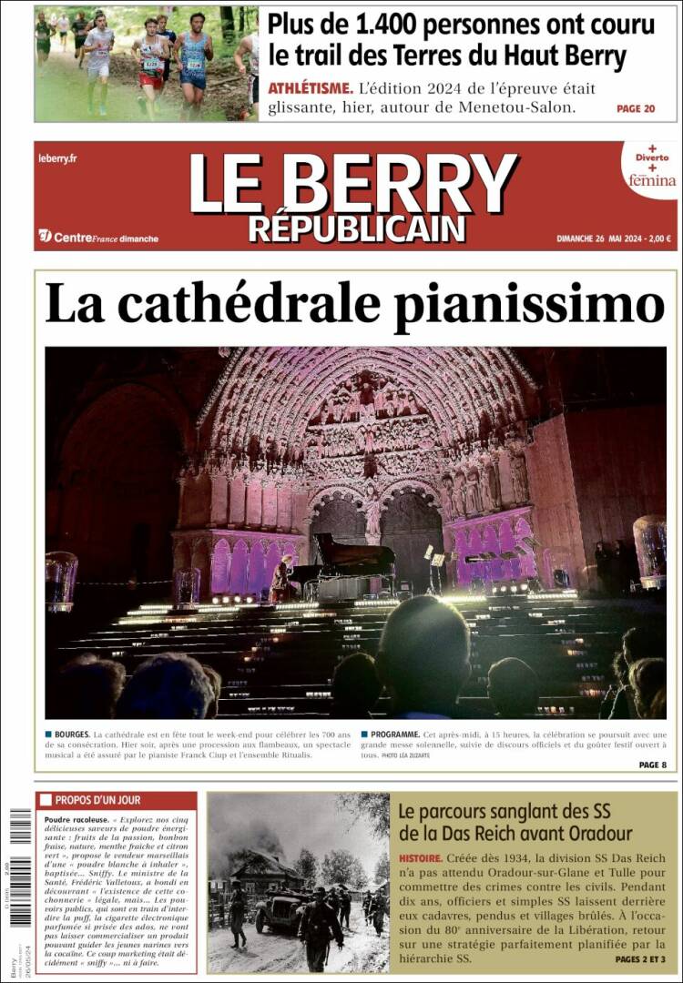 Portada de Berry Republicain (Francia)